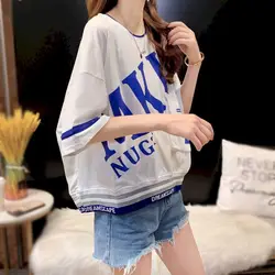 Short-sleeved t-shirt for women 2024 new short design sense small summer oversized loose ins half-sleeved fashion top