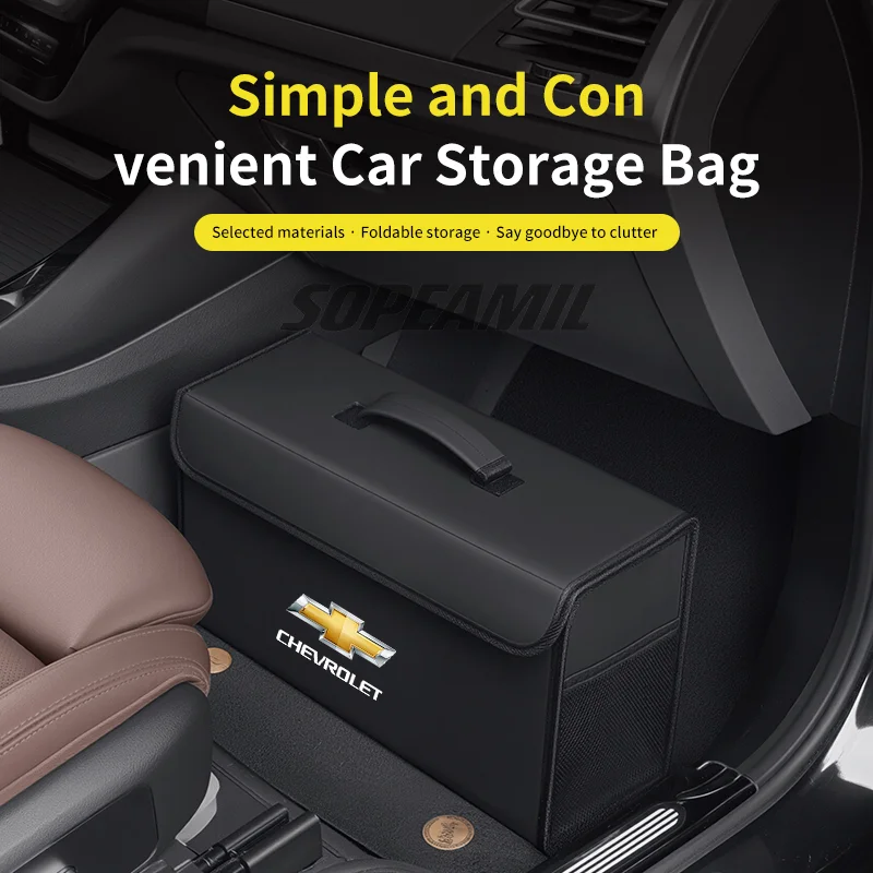 Коробка для хранения багажника автомобиля для Chevrolet Aveo Bolt Onix Cruze Spark Cavalier Colorado Lacetti Trailblazer Traverse