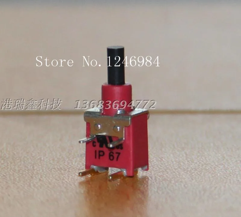 [SA]ES-21A two legs are bent M5.08 single small toggle button switch waterproof 8AS9 Deli Wei Q28--50pcs/lot