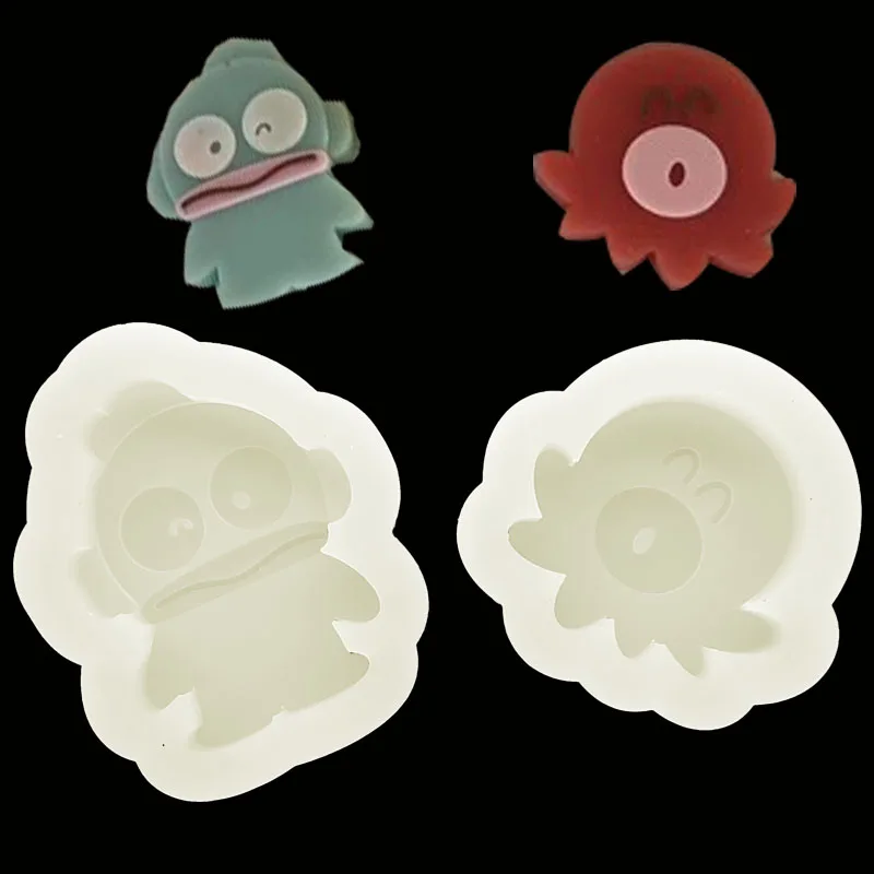 Handcraft Epoxy Resin Mold Cute Animal Shaped Keychain Mold Jewelry Tool Jewelry Accessories