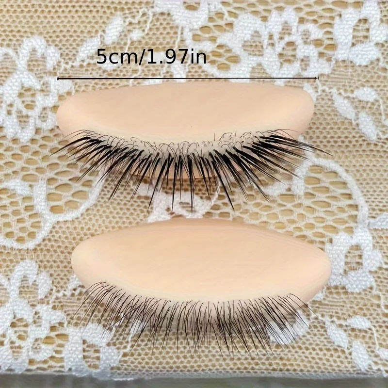 1 قطعة نموذج سيليكون لممارسة الرموش مع ملحقات رموش واقعية مكونة من 4 طبقات ، أداة تمديد رموش للتدريب قابلة لإعادة الاستخدام