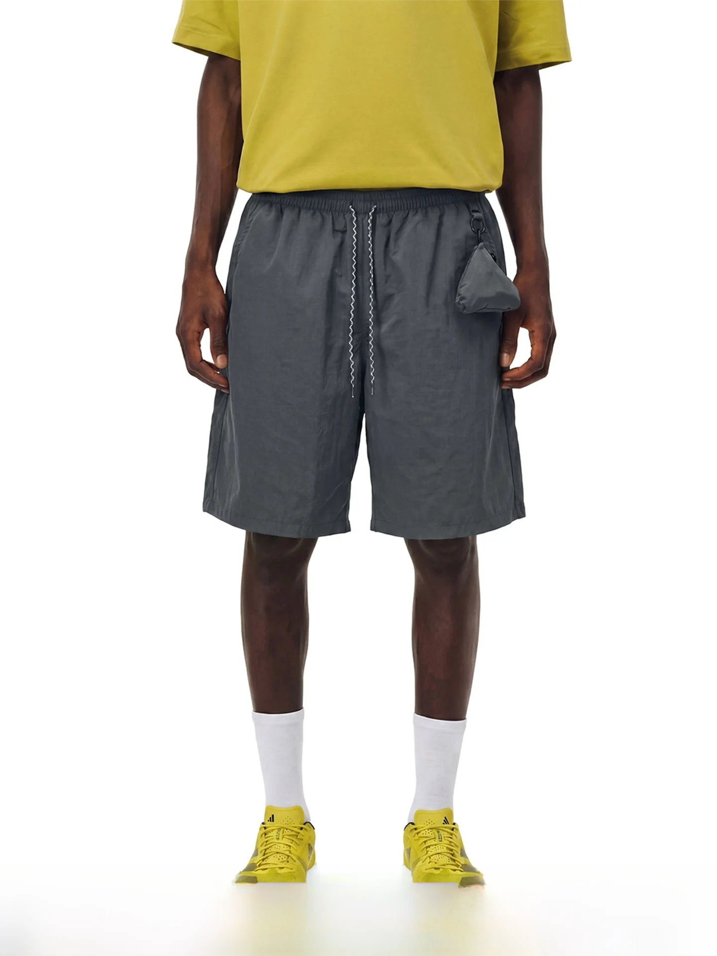 

Artannie Men's Outdoor Quick Dry Sports Shorts Summer New American Straight Loose Beach Pants Couple's Casual Knitted mid Waist