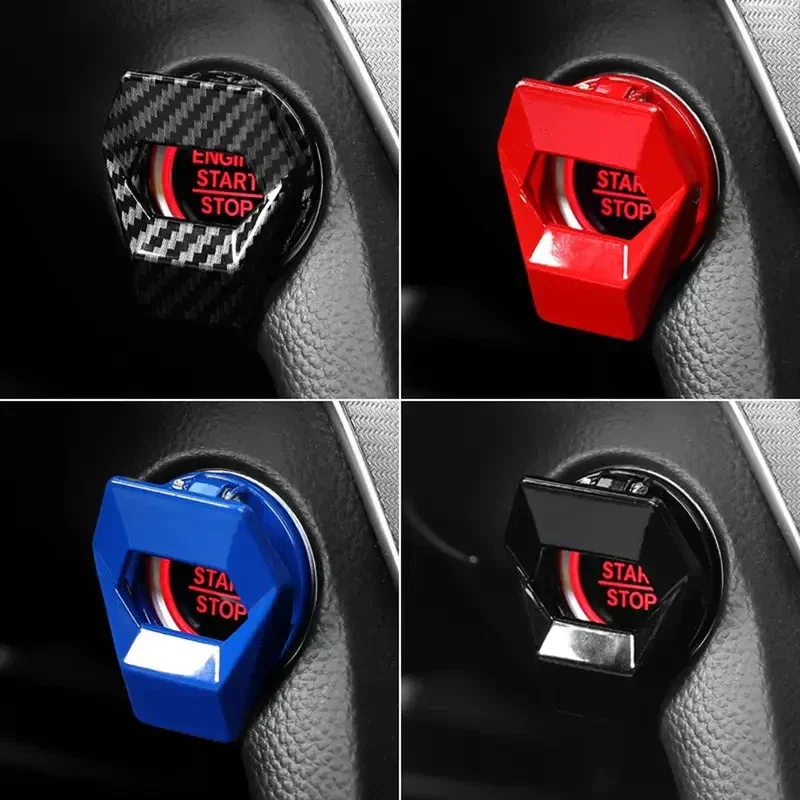 New Car Engine Start Stop Switch Button Cover Decorative Auto Accessories Push Button Sticky Cover Car Interior Car-Styling