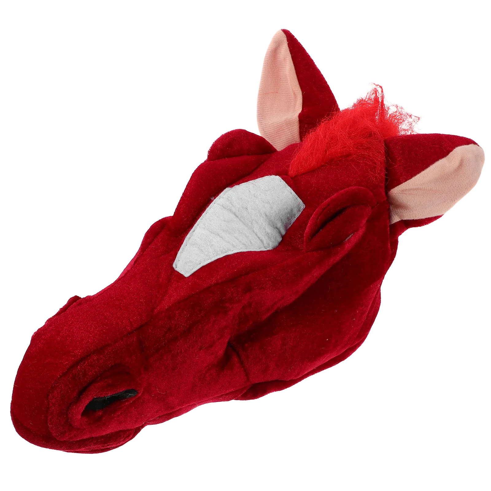 

Horse Head Hat Mascot 2026 New Year Chinese Zodiac Cosplay Stage Hat Party Hats Horse Hats for Women