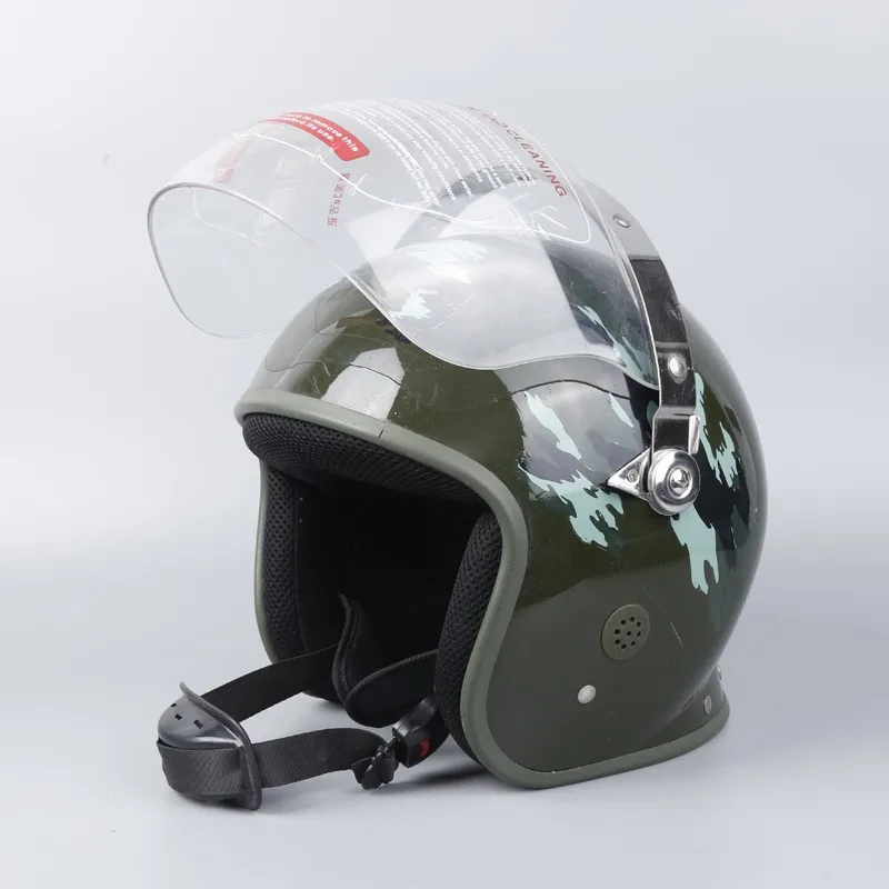 YWWMCFSFBTK French Special Riot Helmet with Mask Special Service Helmet Security Equipment Ergonomic Design Transparent PC Mask