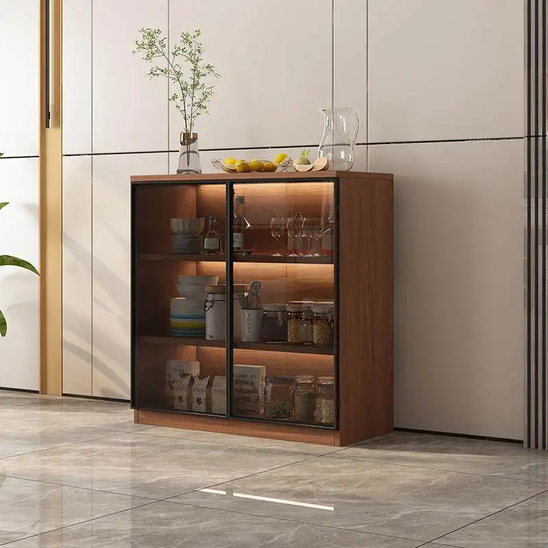 Meuble Bar Commercial Mobile de Luxe pour Restaurant, Salon, Rangement, Vitrine à Whisky et Vin, Meuble Bar à Cocktails