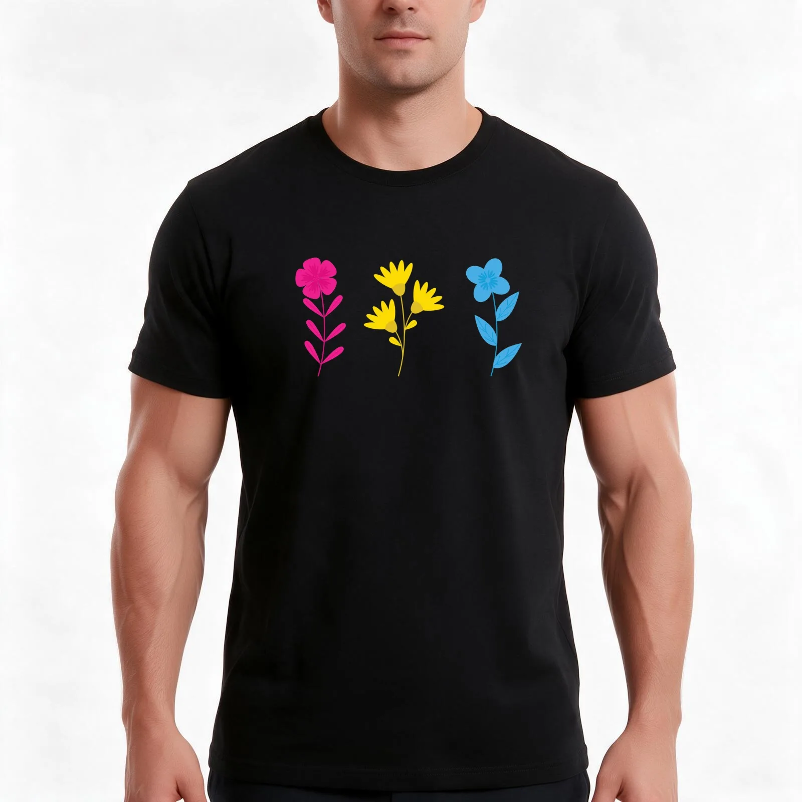 Pansexual Pride FLowers Gift Proud Pansexual Pansexuality Gender Identity Pride Pansexual LGBT+ T-Shirt Unisex Men Women