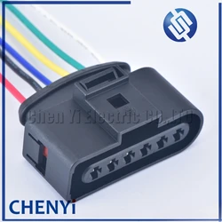 Cable impermeable hembra de 6 pines, 3,5mm, Conector de bomba eléctrica, bobina de encendido, arnés de cables, enchufe 1J0973726 con cables 1J0 973 726