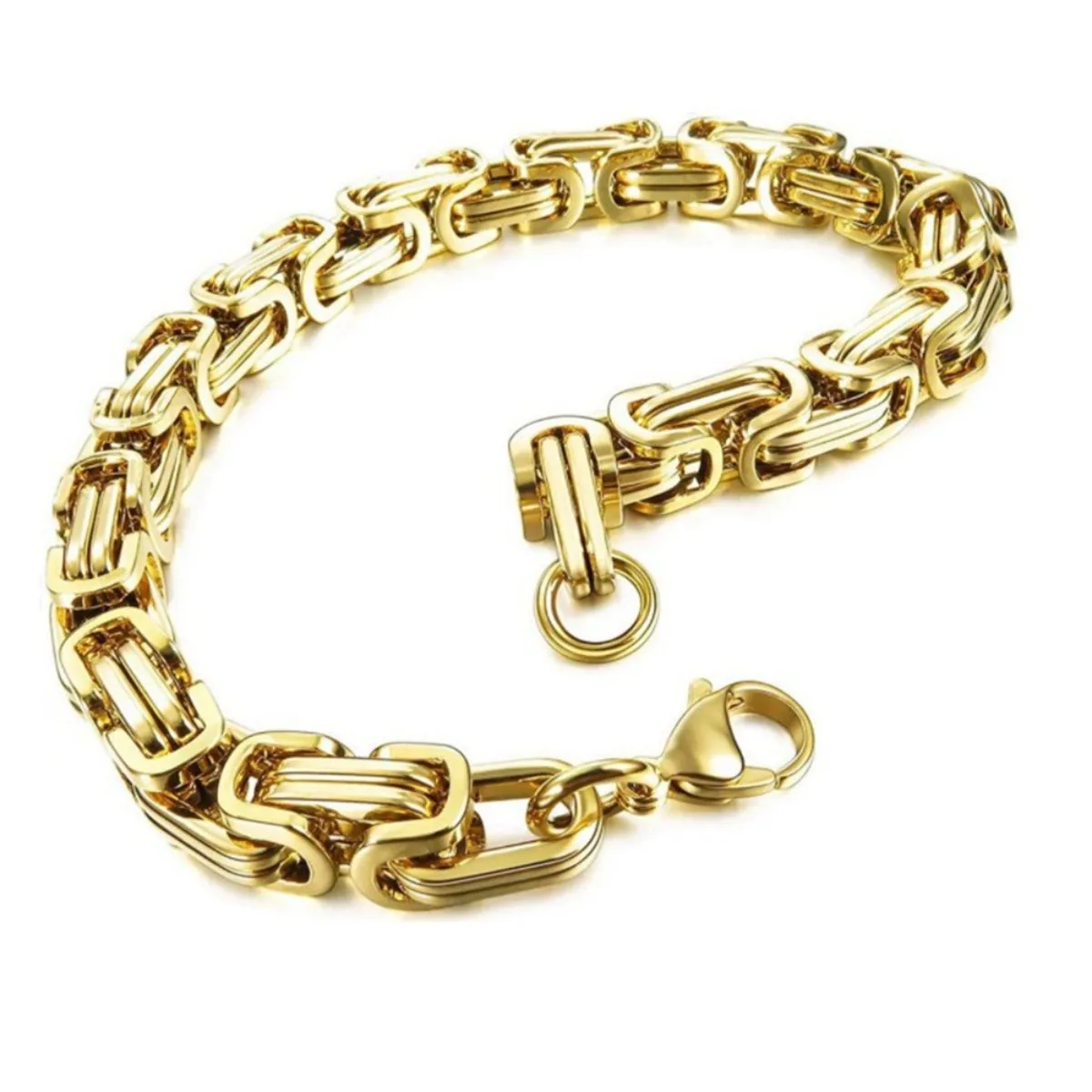 Modisches Armband für Herren, Edelstahl-Kettenschmuck, hypoallergen, Geschenk und Party, Punk-Armreifen, Zubehör, 3 Arten von Farben