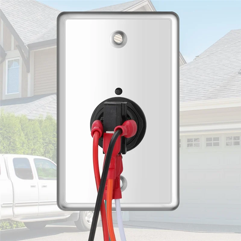 

AB42-Green LED Square Push To Exit Button 2 Pieces Indoor Stainless Steel Wall Plate With Green Square Request To Exit Function