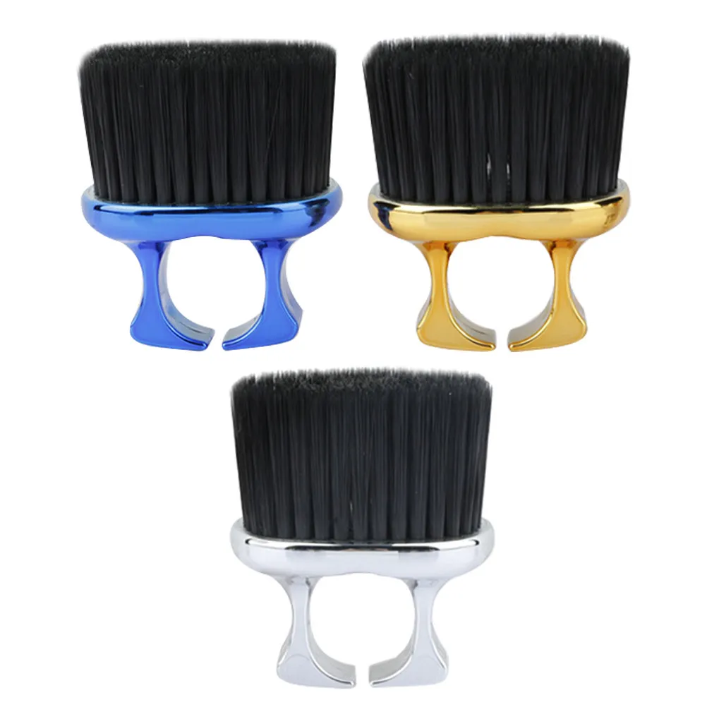 

3Pcs Neck Duster Brush Beard Styling Set Professional Hairbrush Mens Barber Neck Brush Fade Brushes Grooming Tools