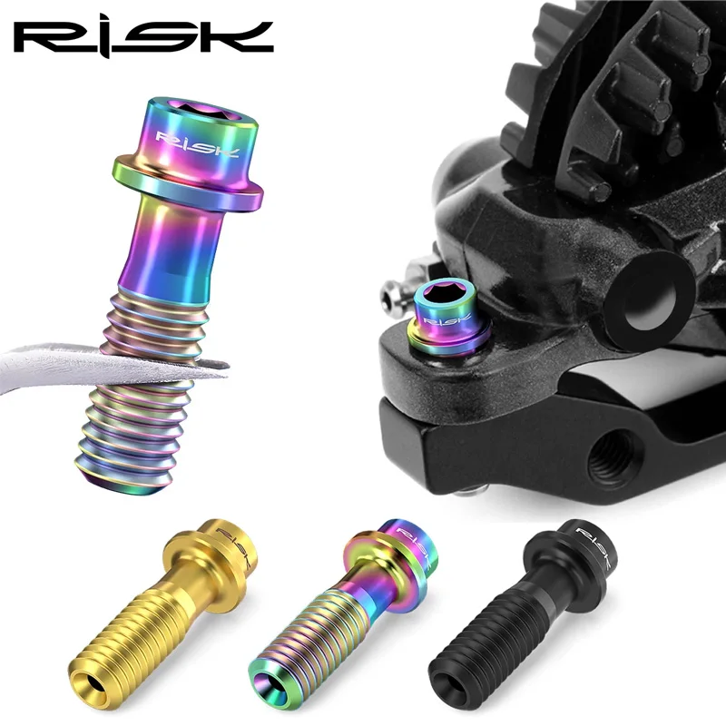 

RISK M6x18 Bicycle Disc Brake Fixing Bolts Titanium Bicycle Caliper screw Mountain Road Bike Disc Brake Caliper Fixing Screws