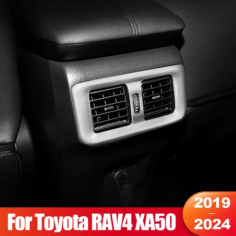 For Toyota RAV4 RAV 4 XA50 2019 2020 2021 2022 2023 2024 Hybrid Car Rear Air Conditioning Vent Outlet Cover Trim Accessories