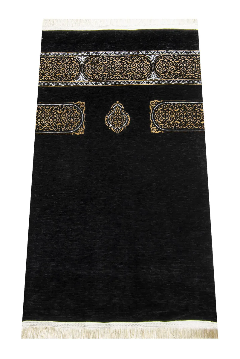 IQRAH Kaaba Cover Flat Model Ultra Luxury Black Chenil Secade 8