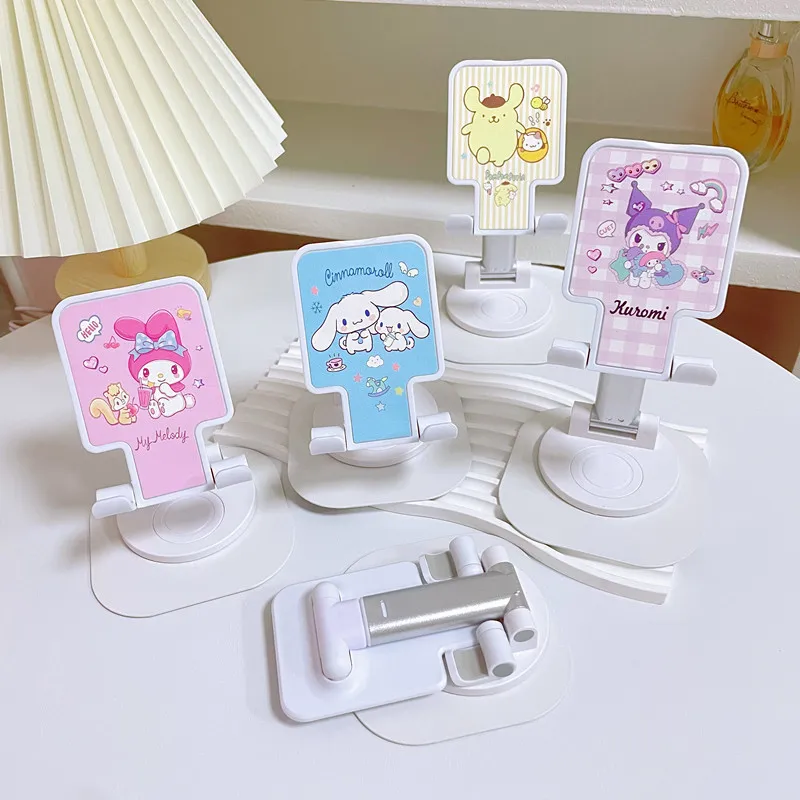 

Hello Kitty Stand Cute Cartoon Anime Adjustable Lift Stretch Multi Functional Stand Desktop Accessories Student Gift Wholesale