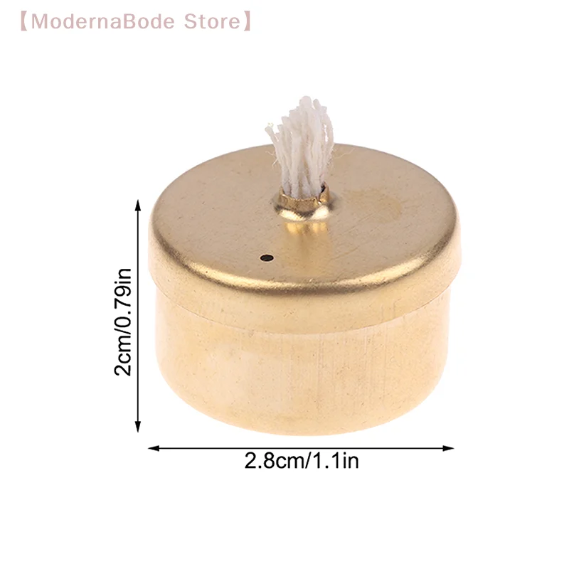 【M】Mini Copper Alcohol Lamp Burner For Aromatherapy Fragrance As Candle Substitute Scientific Experiments Camping Tea Coffee