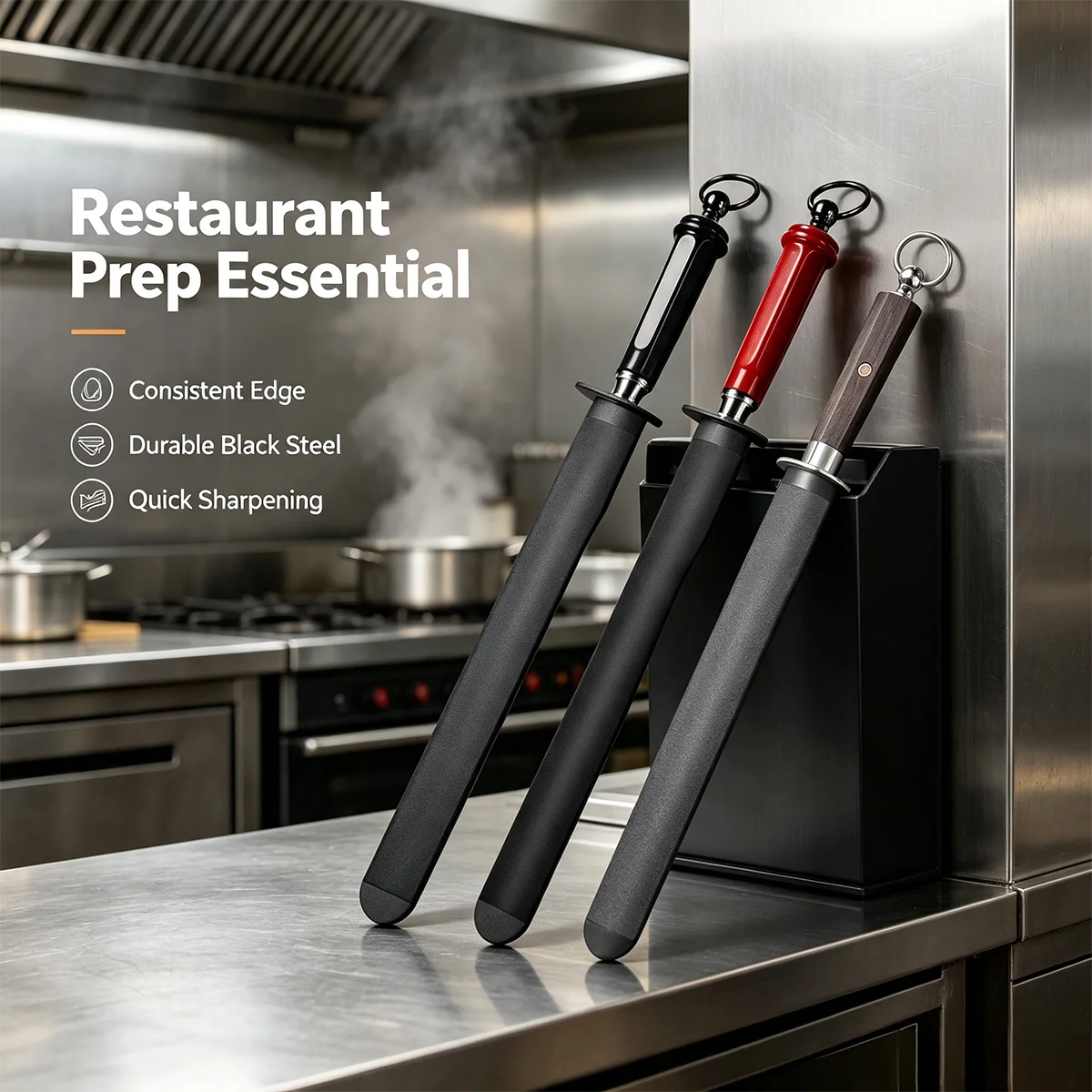 8000 Grit Ultra Fine Sharpening Rod, Professional Butcher Knife Sharpener Flat Stick For Meat Stall & Restaurant