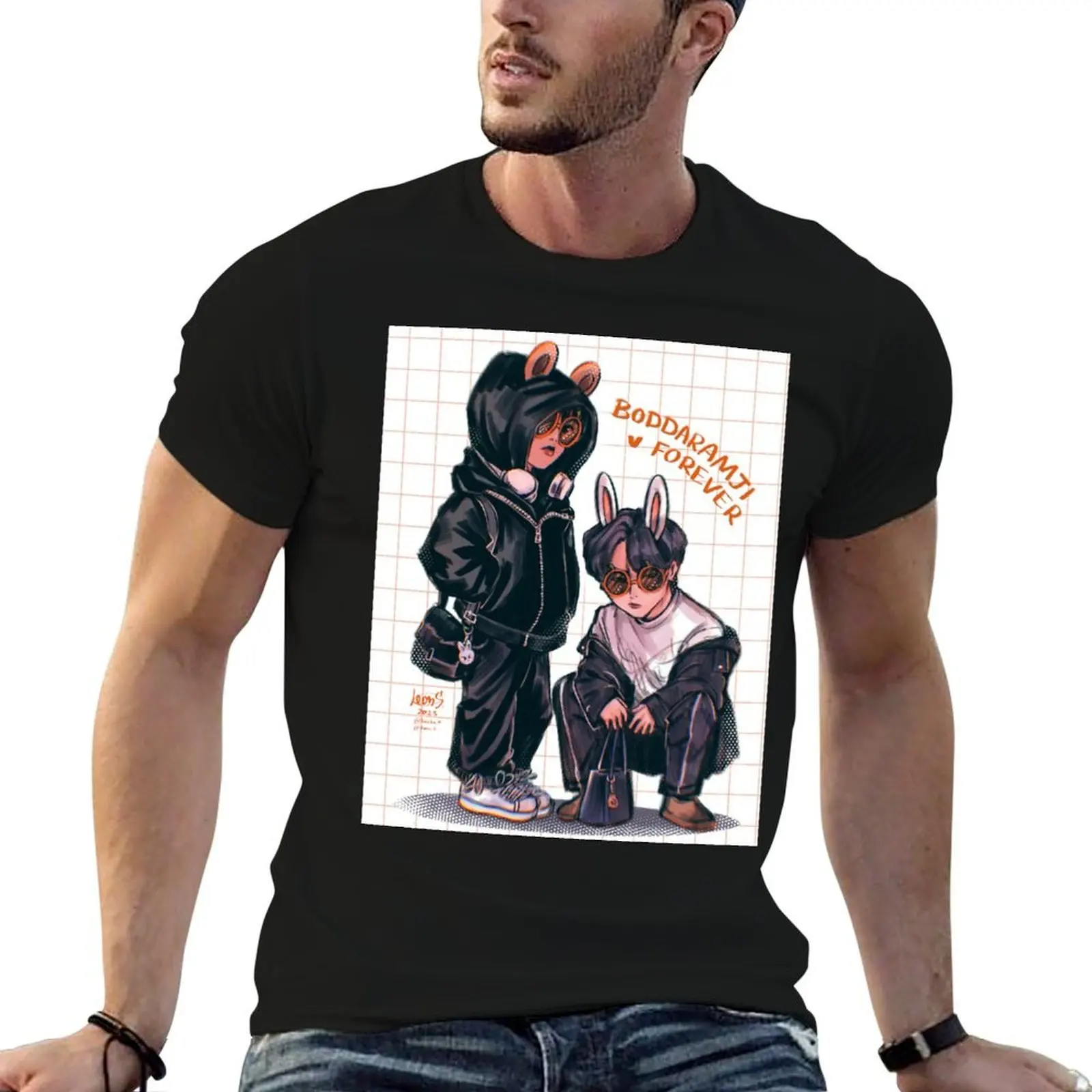 

Boddaramji forever T-Shirt man t shirts cotton man t shirt cotton high quality T-Shirt