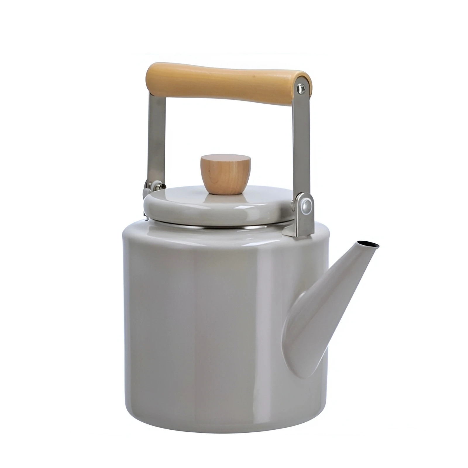 Elegant English Solid Enamel Kettle - Gray, white, Red| High quality and durable