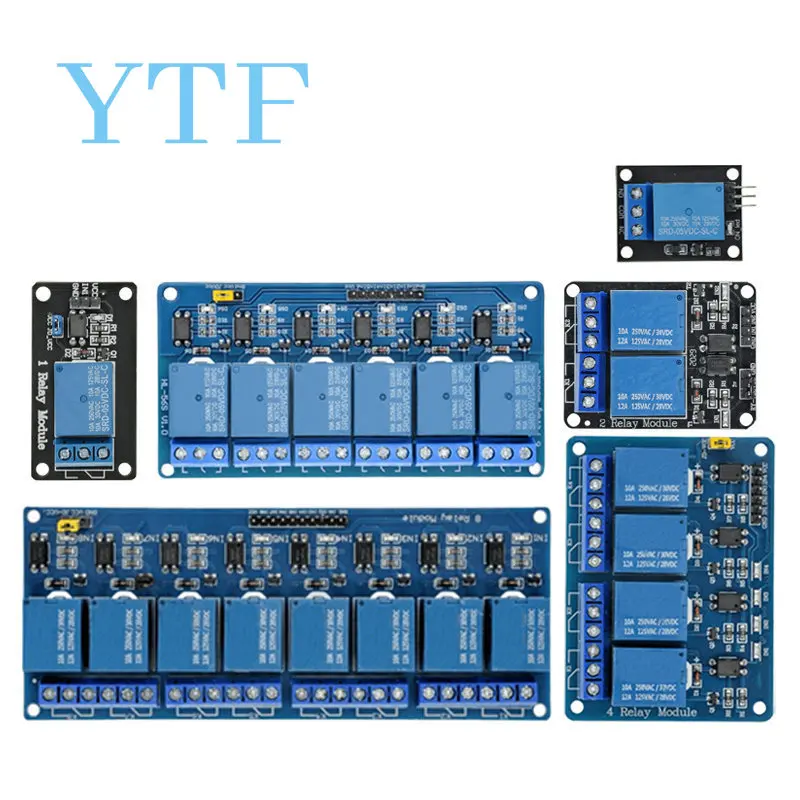 

5V 1 2 4 6 8 Channel Relay Module With Optocoupler. Relay Output 1 2 4 6 8 Way Relay Module For In Stock