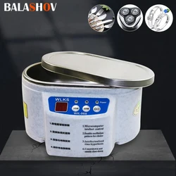 Portátil Ultrasonic Cleaner para Peças De Jóias, Óculos, Dentadura Dentes, Placa De Circuito, Relógio, Máquina De Lavar Banheira, Dupla Freqüência, Vibração