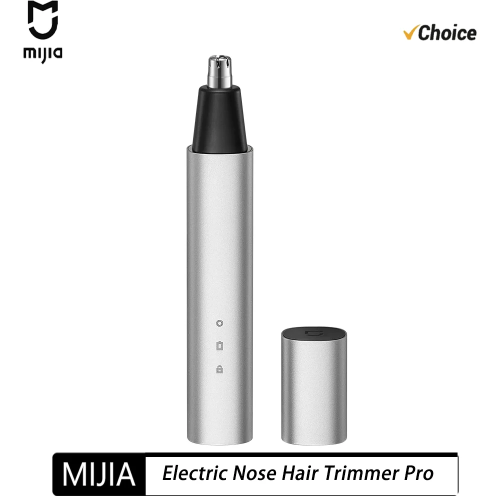 Original NEW MIJIA Electric Nose Hair Trimmer Pro Aluminum Alloy Portable 11° Oblique Blade Painless Nose Ear Hair Clipper CN