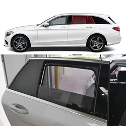 For Mercedes Benz C Class Wagon S205 2014-2021 Car Rear Side Baby Window SunShade Shield Front Windshield Curtain Sun shade