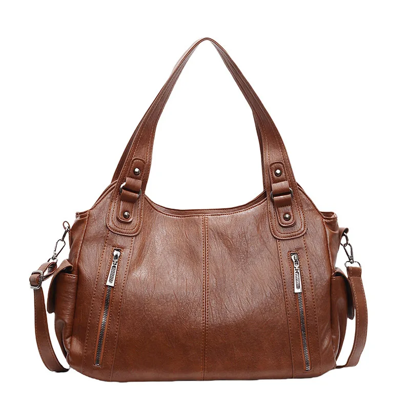 

2025 модная женская сумка через плечо, высококачественная сумка из искусственной кожи с мягким внутренним отделением, цветная сумка на молнии, зимняя сумка