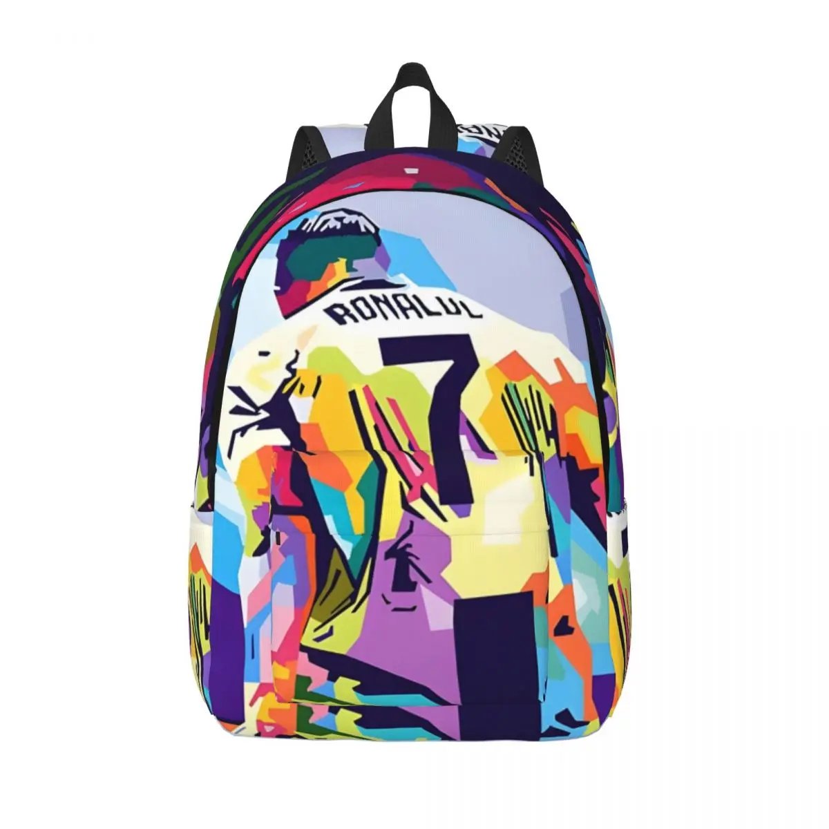 C-Cristiano Ronaldo Celebration Wpap Pop Art For Girls Boys Large Capacity Student Backpack Lightweight waterproof Backpack