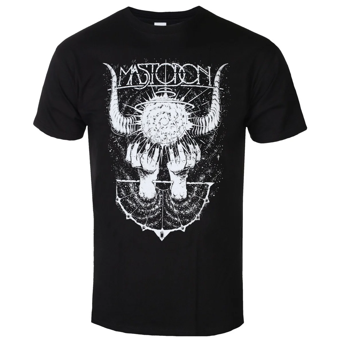 Mastodon Retro Sci Fi Cosmic Monster Warrior Print Tee Vibrant Color Fantasy Sludge Metal Daily Casual Unisex