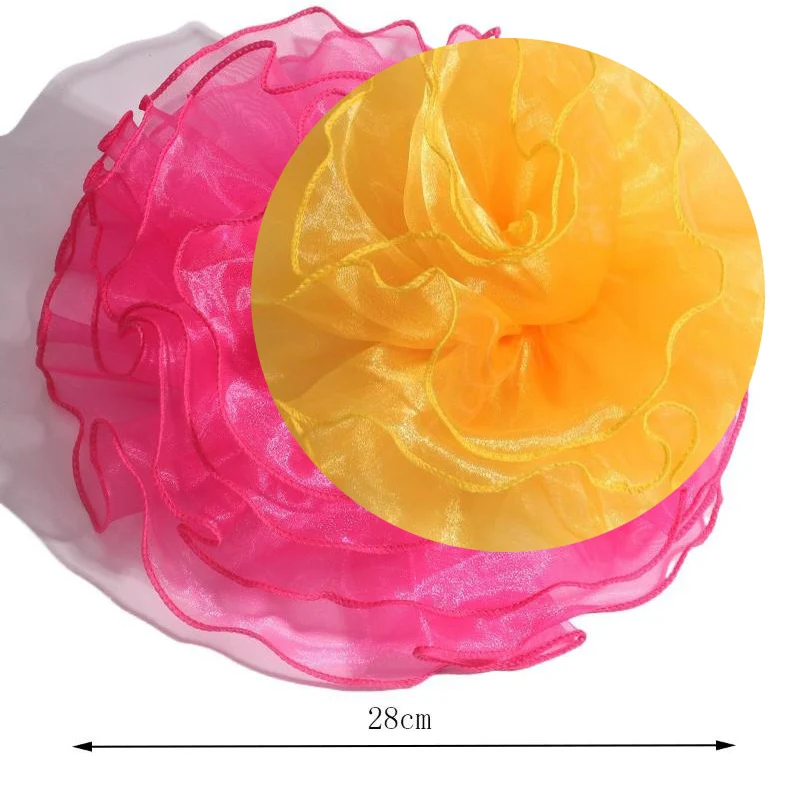 بروش قماش زهري مستوحى من كاميليا؛ مقاس 28 سم للنساء؛ مثالي للفساتين والقمصان وحفلات الزفاف #1