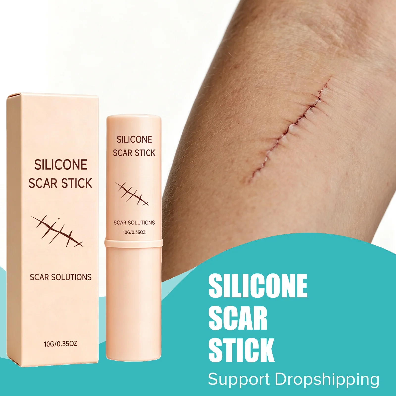 Silicone Scar Stick Scar Treatment Lighten Scars Reduce Redness Deeply Hydrate Skin Solid Scar Care Stick For Skin Repair Care