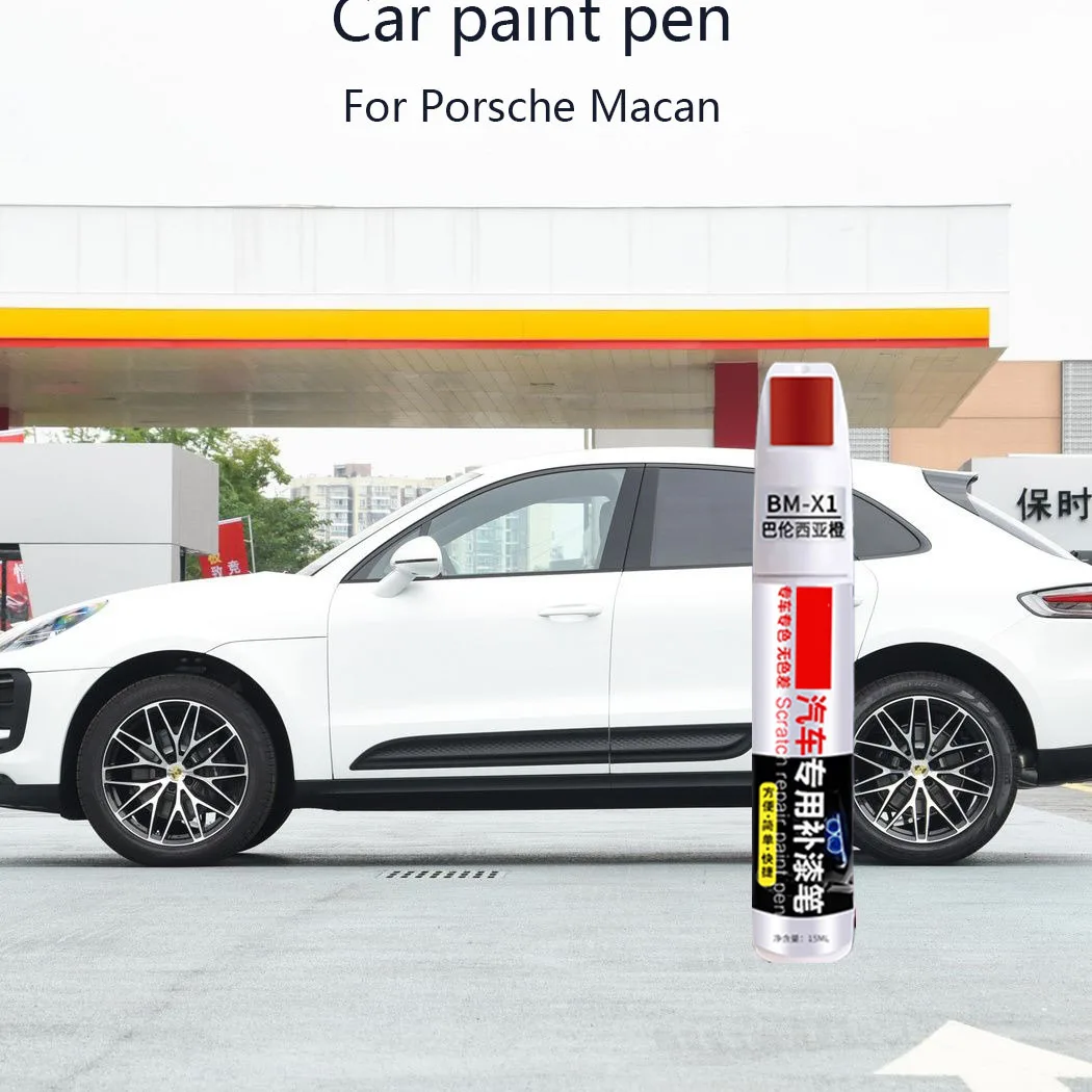 Lápiz Reparador de Pintura para Autos Porsche Macan 2014-2025, Accesorios para Reparación de Arañazos, Blanco S9R, Azul M9A, Verde MD5, Verde M6C