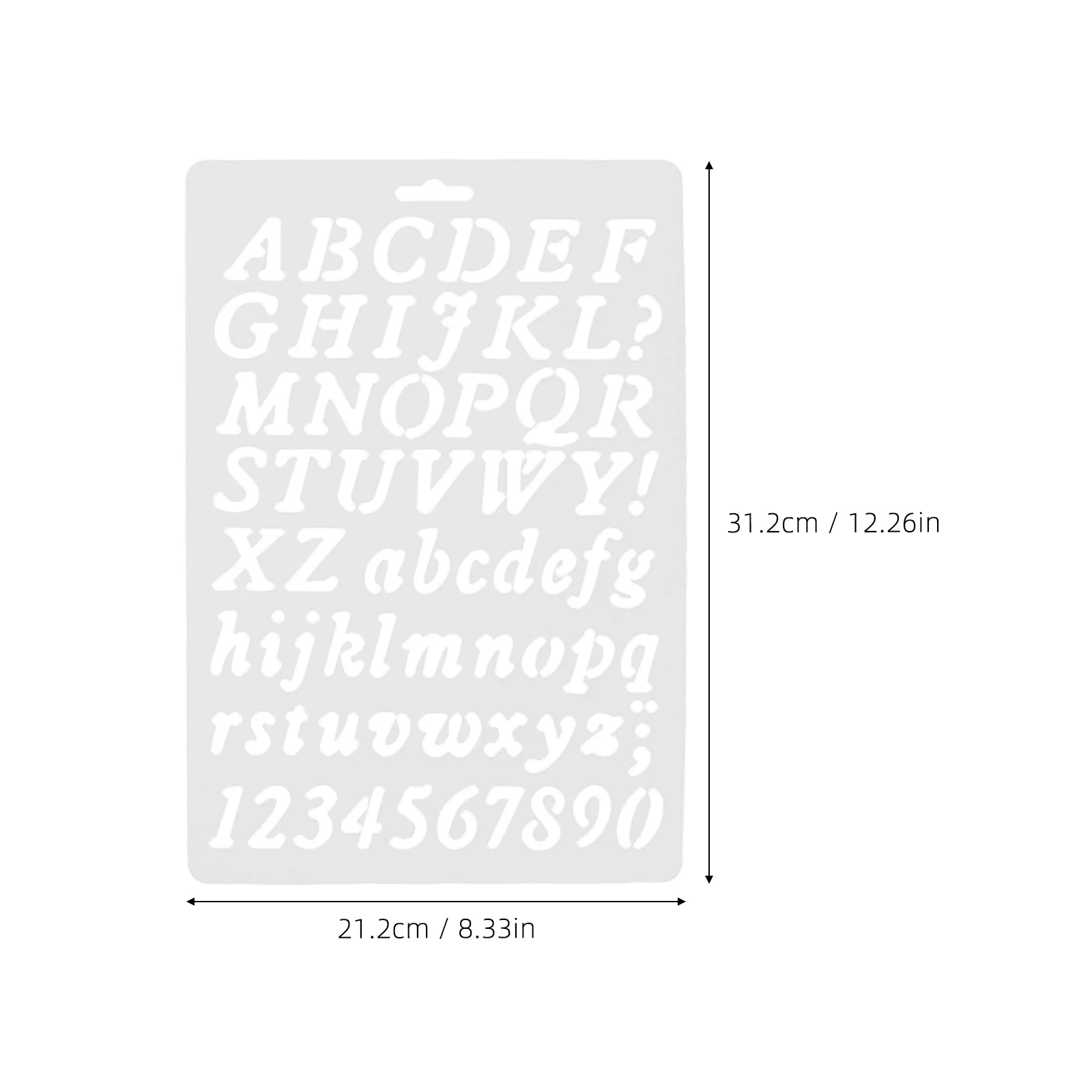 6Pcs Alphabet Stencils Plastic Reusable Letter Templates for Painting Craft Scrapbooking Wall Decor Educational