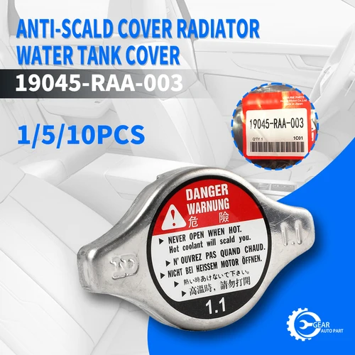 1/5/10 Uds para Honda Accord Crv 1,1 cubierta antiescaldaduras cubierta del tanque de agua del radiador 19045-RAA-003 19045RAA003 19045raa003
