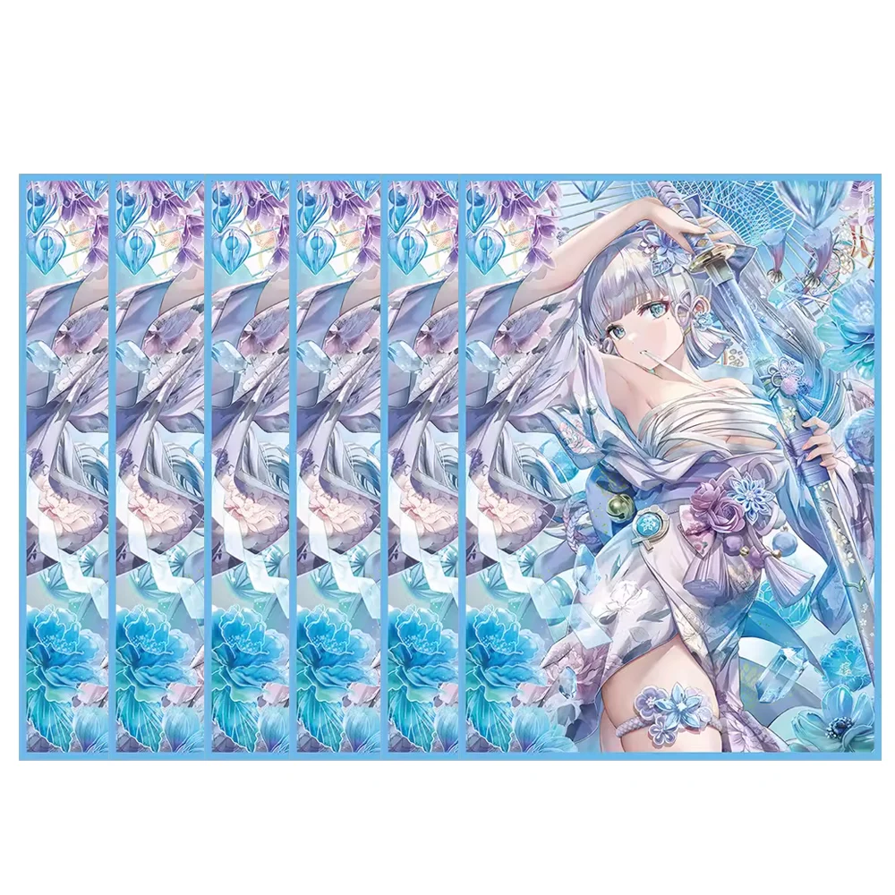 67×92mm 50PCS Holographic Flash Anime Card Sleeves for MTG/PKM/TCG Top Loading Cartoon Deck Shield Card Cover