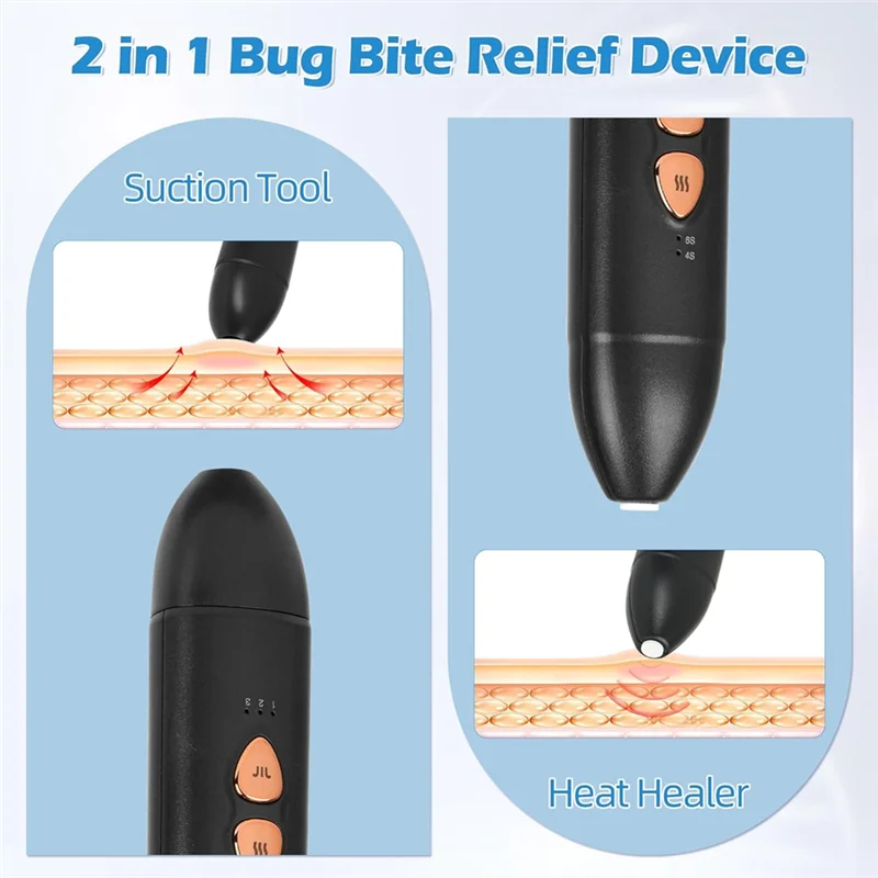 Insektenstiche-Entlastungsstift und Hitze zur Linderung von Mückenstitchen, Sommer-Outdoor-Gadget, schnelle Linderung von Insekten und Mücken, Bitesa83x