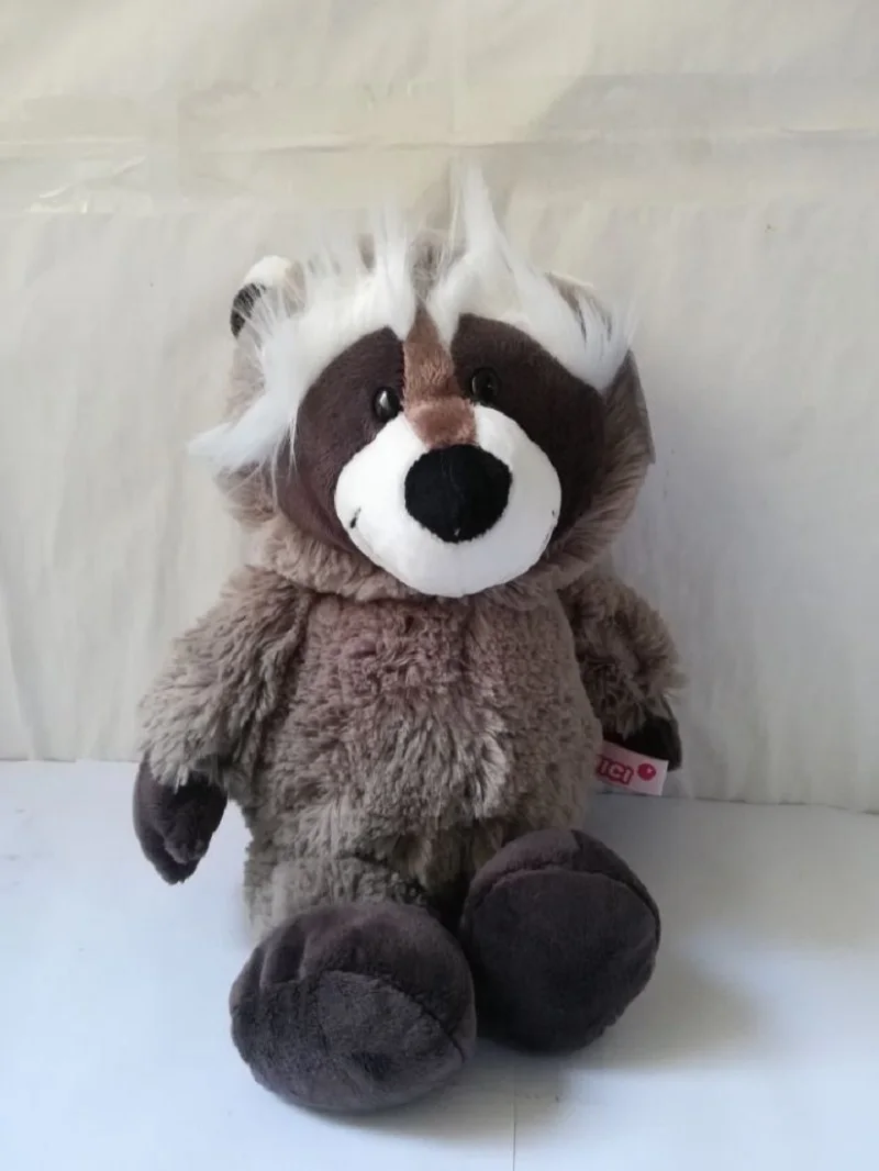 32cm Lovely Gray Raccon Plush Toy Raccoon Soft Doll Kids Toy Birthday Gift h2130