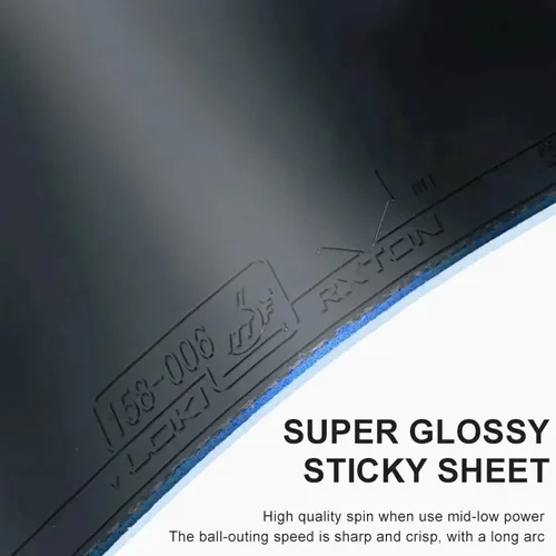 Imagen 2 del producto Goma de tenis de mesa LOKI RXTON 5 PRO para raqueta pegajosa y espinillas, goma de Ping Pong aprobada por ITTF con esponja de alta densidad