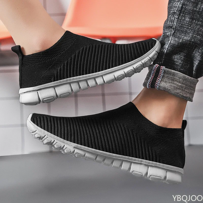 2022 New Summer Walking Shoes Men Light Breathable Sneakers Men Casual Shoes Flats Slip-on Sneakers Men Loafers Lovers 35-47