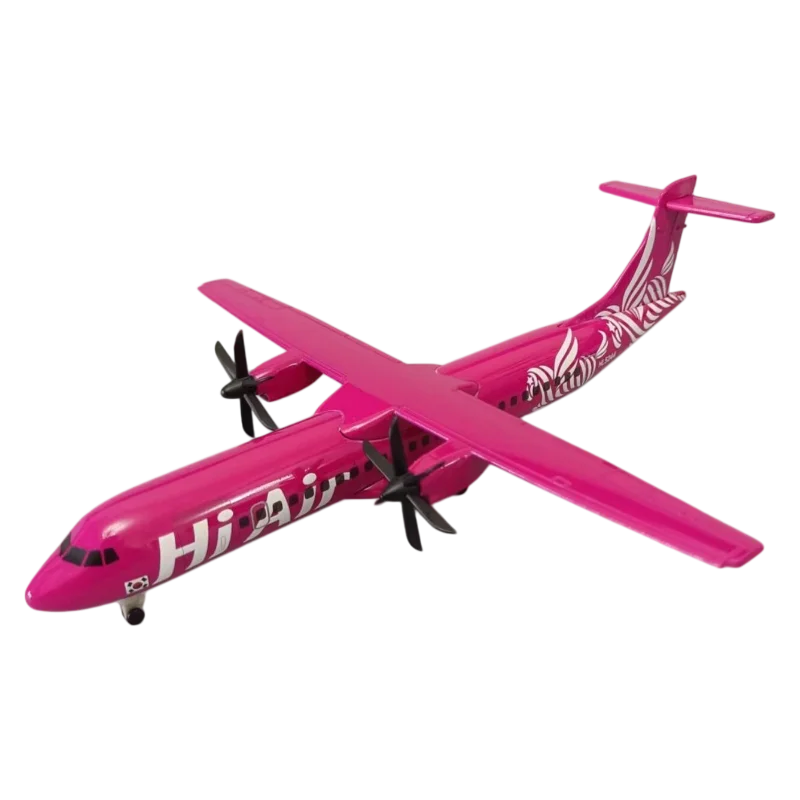 ATR-72 Korean Air 1/400 Scale Diecast Metal 21cm, Regional Plane Model, for Children, Toy, Collectible for Adults, Miniature