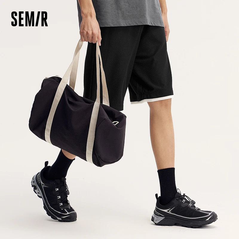 Semir Men Casual Shorts Loose Summer Choice Sporty Style Fashionable Color-Blocking Bottoms 2024 New Arrival