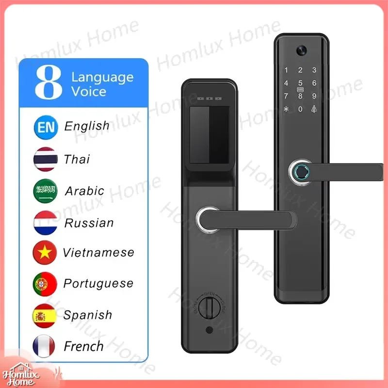 6068 Mortise Digital Electronic Door Lock with Fingerprint Password WiFi Smart Lock for Home Office Tuya TTLock Compatible