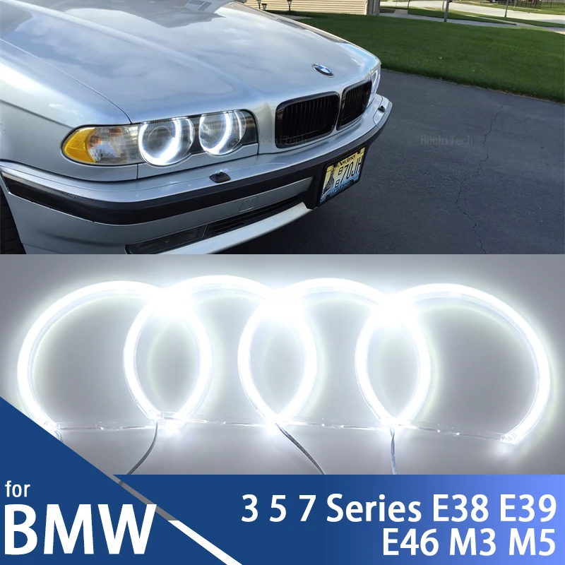 Для BMW 3 5 7 серии E36 E46 E39 E38 318tds 730iL 735i 320i 530i 540i дневной фотосвет SMD Halo Ring Angel eyes 131 мм 146 мм