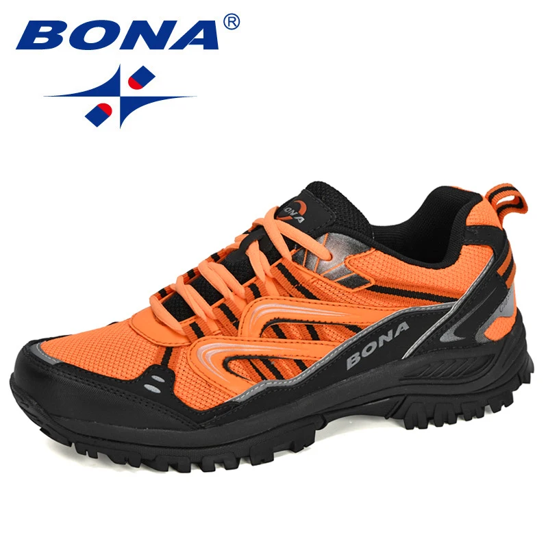 

BONA New Designers Popular Sneakers Hiking Shoes Men Outdoor Trekking Shoes Man Tourism Camping Sports Hunting Shoes Trendy