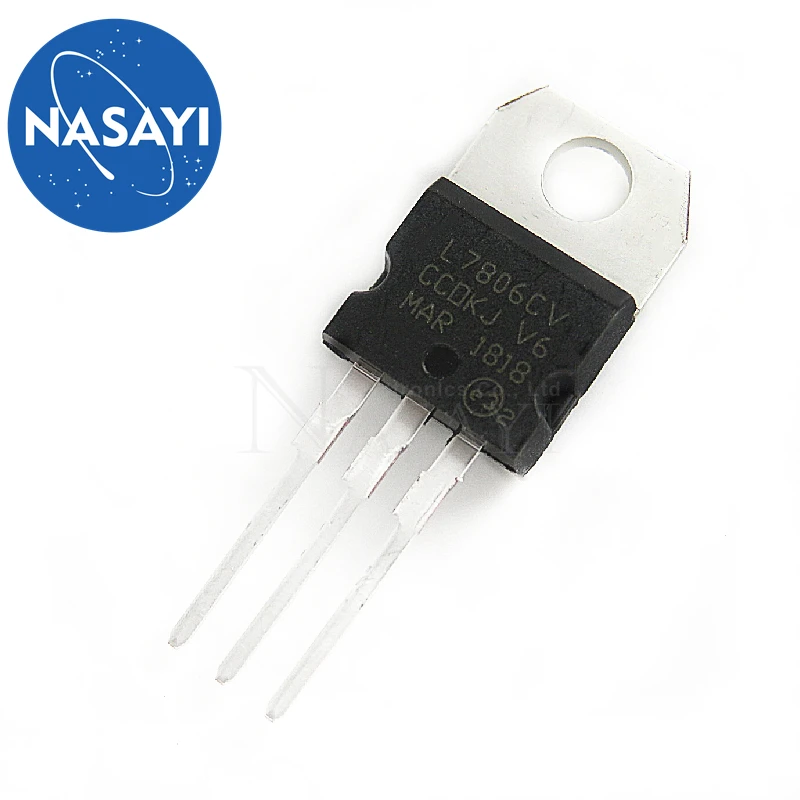 10pcs/lot L7806CV L7806 KA7806 MC7806 Voltage Regulator 6V 1.2-1.5A new original In Stock