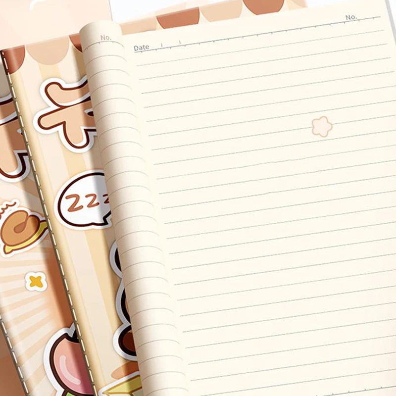 4Pcs Cartoon Capybara Tasche Bücher Tragbare Mini Notebook Kawaii Handbuch Student Verdickt Notebook Student Schreibwaren Geschenke