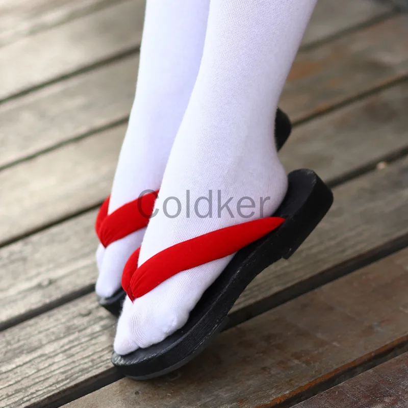 Anime giapponesi donne Cosplay Geta pantofole Kikyo Cos scarpe pantofole da interno zoccoli di legno estate infradito per le donne diapositive