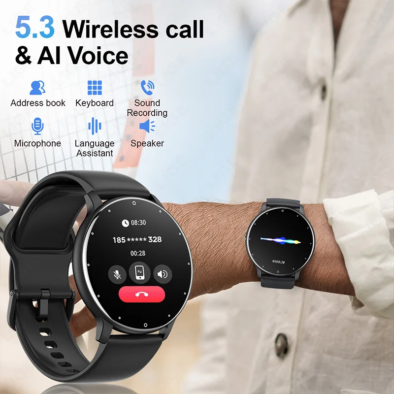 LIGE Smart Watch 2026 Bluetooth Call Smartwatch Fitness Tracker Heart Rate Monitor Sports Man Woman SmartWatches For Android IOS