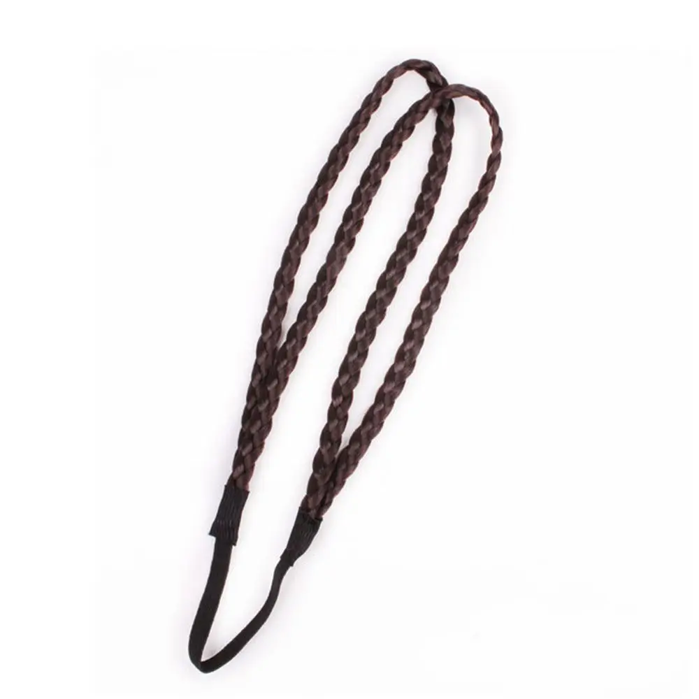 

Elastic Synthetic Braided Wig Hair Accessories Head hoop Headwear Synthetic Wig Braided Hair Band Wig Headband Double Braided